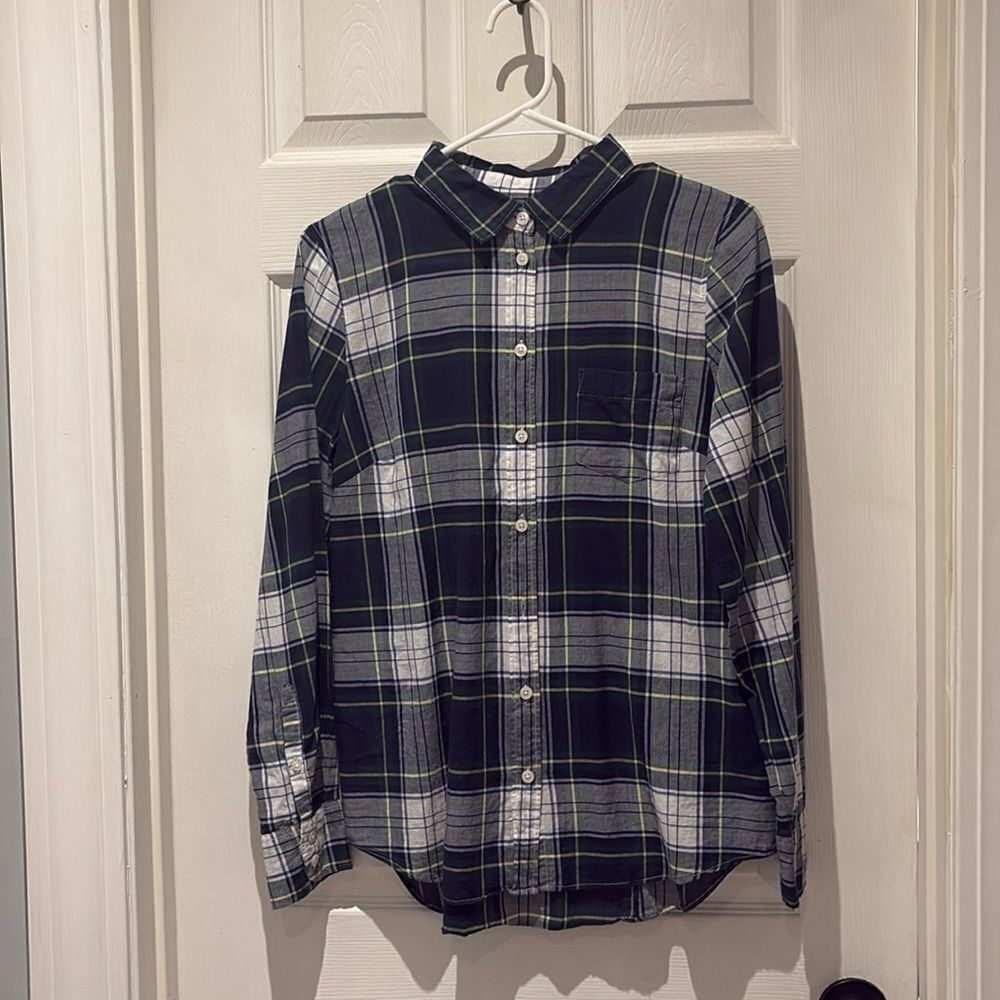 J.Crew plaid button down SZ Small